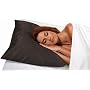 Betty Dain Sleepwear Satin Pillowcase, Black, Standard