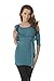 Purpless Maternity Lovely 2in1 Maternity and Nursing 3/4 Sleeved Wrap Top 7035