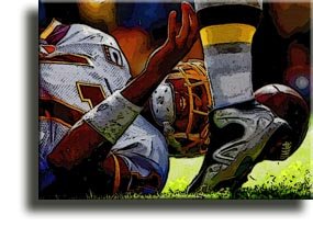 Completely Handpainted American Football Sport Painting, Custom Order FL4848, Oil on Canvas, with Option to Paint Jerry, Brett & Co. from Any Other Favorite Photograph or Picture, Unframed, Size 24