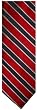 Men's Tommy Hilfiger Neck Tie 100% Silk Red/Charcoal Blend