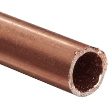 Copper 122-H04 Hard Drawn Round Tubing, ASTM B75
