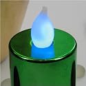 FL-1529 | Professional Quality LED Green Shiny Tea Light Battery Candle, A safe and effective way of dressing tables for any event