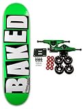 BAKER Skateboards BAKED GREEN Complete Skateboard 7.75