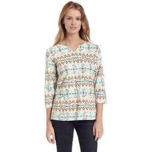 Buy Alfred Dunner Ladies Biadere Print T-Shirt by Alfred Dunner