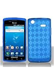 TPU Skin Cover for Samsung Captivate i897, Argyle Blue