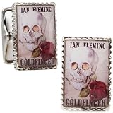 Sterling Silver James Bond Goldfinger Skull Cufflinks