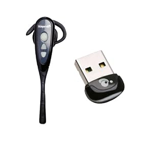 BlueParrott VXI Bluetooth Xpressway wireless headset with IOGear GBU421 Bluetooth USB 2.0 Micro Adapter by 