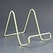 BANBERRY DESIGNS Wire Easel Display Stand - Twisted Brass Finish Easels - Pack of 4 - Craft Accessory - Books - Photos - Plaques - Cards - 6