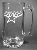 NHL Dallas Stars Laser Etched 27oz Glass Beer Mug