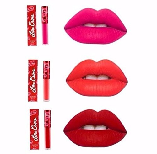 Lime Crime Velvetines Red Velvet* + Pink Velvet* + Suedeberry* Lot of three (3)