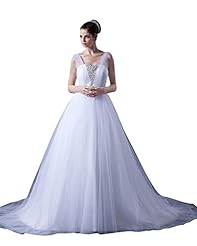 A-line Lace Beaded Natural   Waistline Tulle Floor Length Square Neck  Dress with a Brush/Sweep Train 