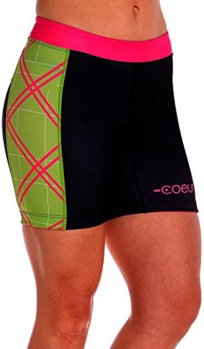 Coeur Sports-Triathlon Shorts Pink Tartan-Small