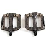 Haro Recycled Plastic BMX Bike Pedals - 9/16 Inch - Black Clear