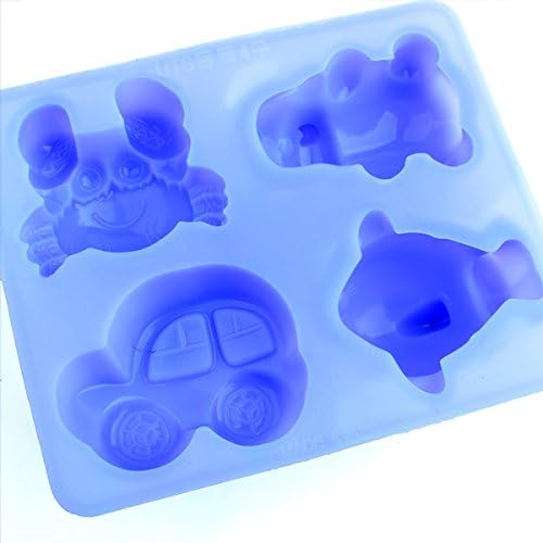 Silicone Soap Molds Soap Making Silicone Moulds Animals 1pcs with 4cav