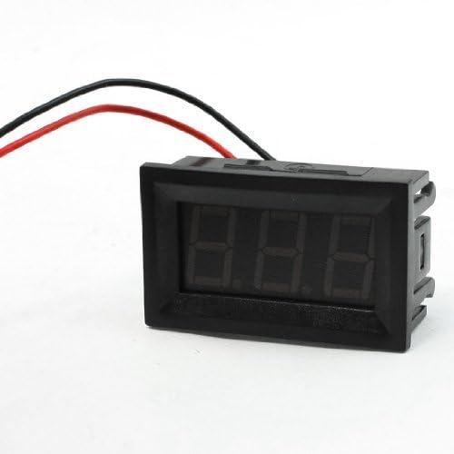 Dimart DC 2.5-30V 2-Wire Mini Red LED 3-Digit Volt Voltage Panel Meter Voltmeter