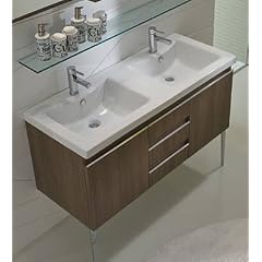 Idea Mistral Doppel-Waschtisch mit Unterschrank Grigio Londra (Grau)