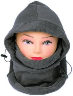 Phoenixs Grey New 6 in 1 Double Layers Thicken Warm Full Face Cover Winter Ski Mask Beanie Cs Hat