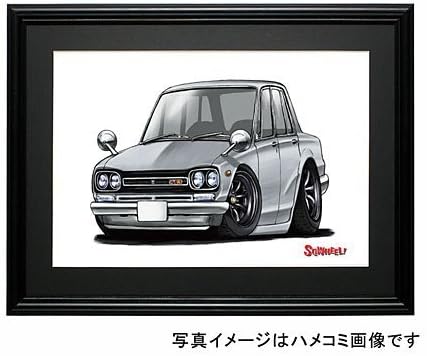 [SQWHEEL] illustrations of Nissan Hakosuka GT-R (4Dr ? silver)