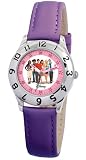 High Disney Kids’ School Musical Group Time Teacher Purple Leather Strap Watch # D843S402