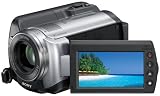 Sony HDR-XR106E HD-Camcorder (Memory Stick, 80 GB Festplatte, 10-fach opt. Zoom, 6,9 cm (2,7 Zoll) Display) silber