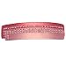 Classic Border Crystal Rectangular Hair Barrette - Various Colors