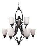 Kenroy Home 90639TB Rubicon 9 Light Chandelier