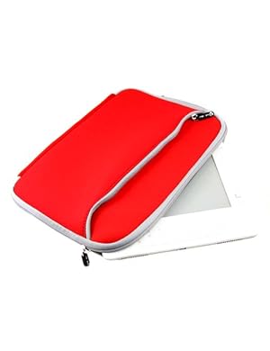 (Red K2) Mivizu Premium Neoprene Sleeve Case Book Cover for Amazon Kindle