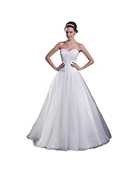 A-line Organza Sweetheart  Full-Skirt  Ball Gown  Dress