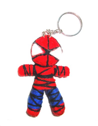 Spiderman Voodoo String Doll Keychain Keyring