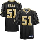 Reebok Jonathan Vilma New Orleans Saints Black Authentic Jersey Size 50