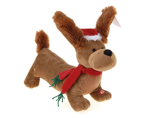 Singender Weihnachtshund Plüsch