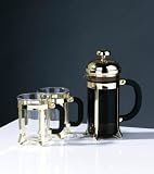 Review ELITEHOUSEWARES  / Three Piece Cafetiere Set With Pyrex Jug