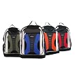 80 Count Assorted Color Lot of Multiple Compartments Backpacks Bulk Shoulder Schoolbags Wholesale Knapsacks - 20 each of Blue Green Orange Red