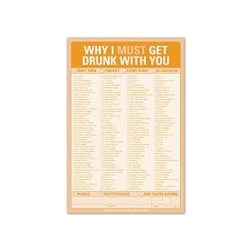 "Drunk with You" Writing Notepad Sheets By Knock Knock