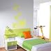Abstract flower wall decal Ice Blue 20