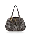 Ghibli Gray Python Skin Satchel Bag