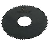uxcell スリットソー　丸のこ　HSS　72T　ブラック　グレイ　1個