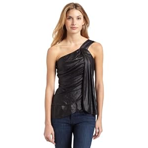 Buy BCBGMAXAZRIA Ladies Micro Wet Sateen Top by BCBGMAXAZRIA