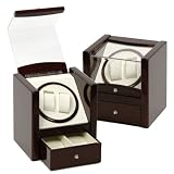 Double Automatic Watch Winder One Turntable With 4 Timer Settings. by Belocia
