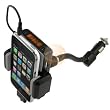 Black Apple Ipod 5-in-1 Car Charger + Fm Transmitter / Holder Full Range Frequency Fm Transmitter Car Kit for Ipod 3rd, 4th, 5th Generation, Mini, Photo, U2, Nano, Video, Classic, Touch 1st Gen, iPhone 1st Gen