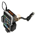 Black Apple Ipod 5-in-1 Car Charger + Fm Transmitter / Holder Full Range Frequency Fm Transmitter Car Kit for Ipod 3rd, 4th, 5th Generation, Mini, Photo, U2, Nano, Video, Classic, Touch 1st Gen, iPhone 1st Gen