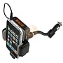 Black Apple Ipod 5-in-1 Car Charger + Fm Transmitter / Holder Full Range Frequency Fm Transmitter Car Kit for Ipod 3rd, 4th, 5th Generation, Mini, Photo, U2, Nano, Video, Classic, Touch 1st Gen, iPhone 1st Gen