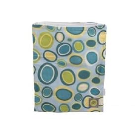 LARGED ZIPPERED WET BAGS BUBBLE DOT BLUE