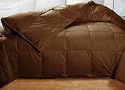 Chocolate Colored Feather Down Comforter - King Size