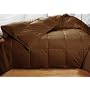 Chocolate Colored Feather Down Comforter - Queen Size