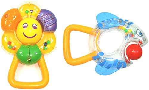 TEDO Infan Funny Smile Face and Fish Shape Teether Shaker Rattle