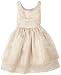 Bonnie Jean Girls 2 - 6X Gold Dress With Lattice Bodice