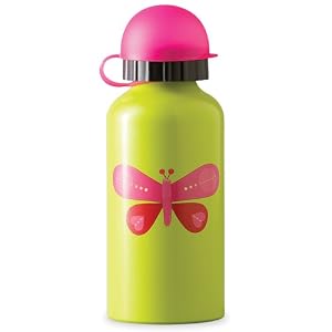 Stainless Steel Drinking Bottle (Pink Butterfly) By Crocodile Creek