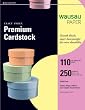 Wausau Exact Index Cardstock, 110 lb, 8.5 x 11 Inch, Pastel Canary, 250 Sheets (48548)