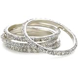 Chamak by priya kakkar White Bead and Crystal Four